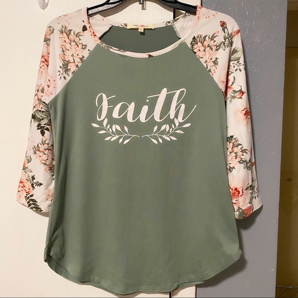 Wishful Park Faith Graphic Top